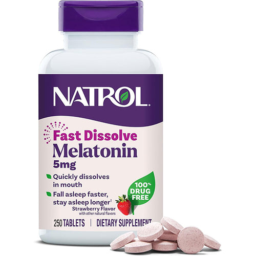 나트롤 멜라토닌 패스트 디졸브 5mg 딸기맛 제품 이미지 - Natrol Melatonin
